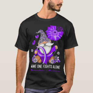 One Fights Alone Ribbon Fibromyalgia Awareness  T-Shirt