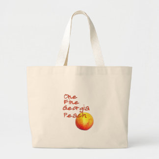 One Fine Georgia Peach Large Tote Bag
