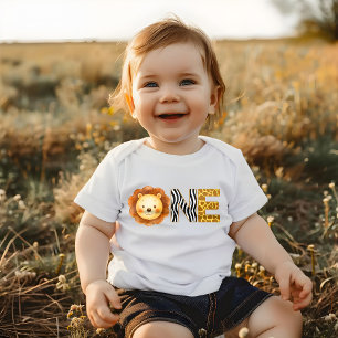 ONE First Birthday Safari-Themed Baby Bodysuit