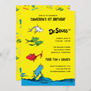 One Fish Two Fish - Kids Birthday Invitation