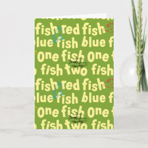 One Fish Two Fish Typography Pattern Card
