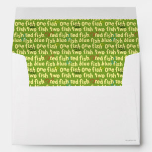 One Fish Two Fish Typography Pattern Envelope