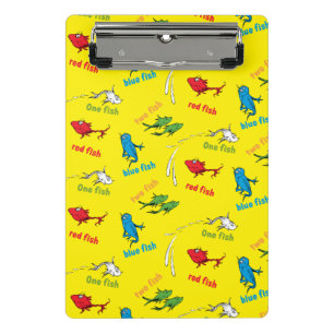 One Fish Two Fish Yellow Pattern Mini Clipboard