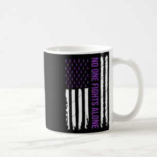 One Fligt Alone Purple Ribbon Alzheimerheimer's Aw Coffee Mug