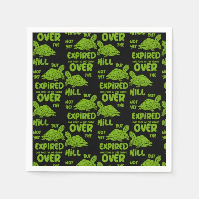 One Foot In The Grave Napkin (Front)