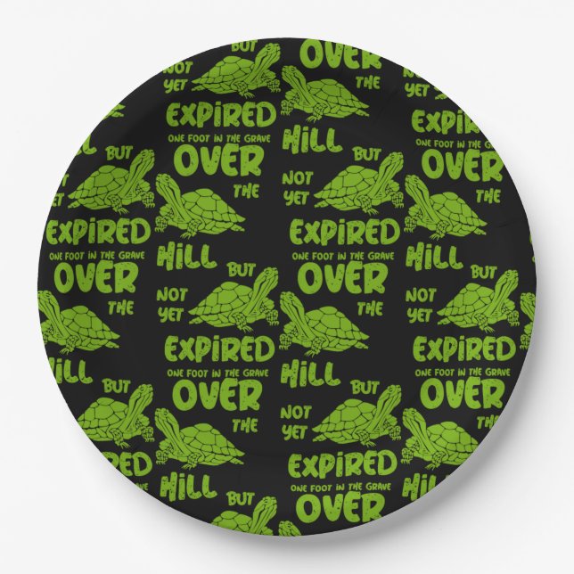 One Foot In The Grave  Paper Plate (Front)