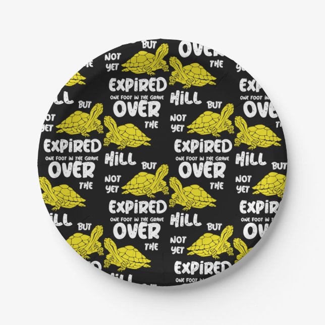 One Foot In The Grave   Paper Plate (Front)