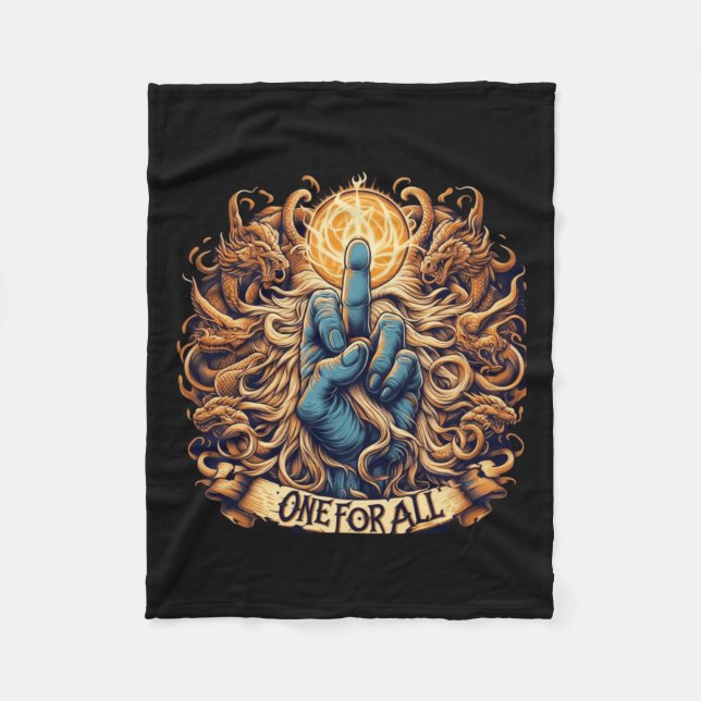 One For All A Tapestry Of Unity  Fleece Blanket (Front)