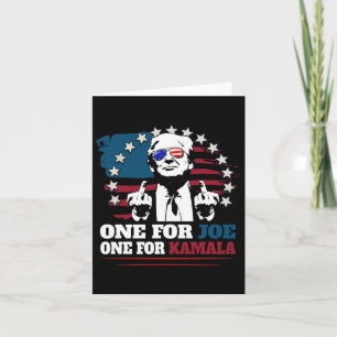 One For Joe One For Kamala Funny Trump Vote Trump  Card