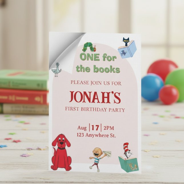 One for the books, First birthday invitation (Creator Uploaded)