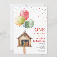 One For The Books Library Balloons First Birthday