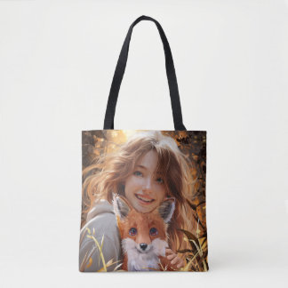 One fox, two foxes tote bag