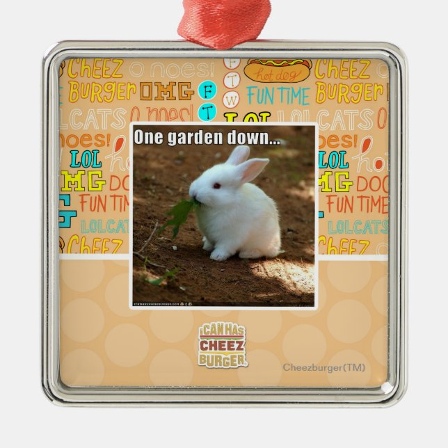 One Garden Down� Metal Tree Decoration (Front)