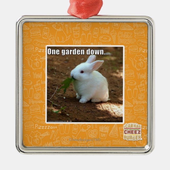 One Garden Down� Metal Tree Decoration (Front)