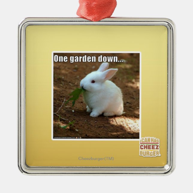 One Garden Down� Metal Tree Decoration (Front)