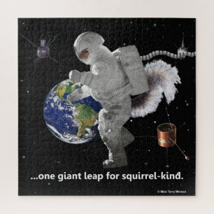 One giant leap for squirrel-kind jigsaw puzzle