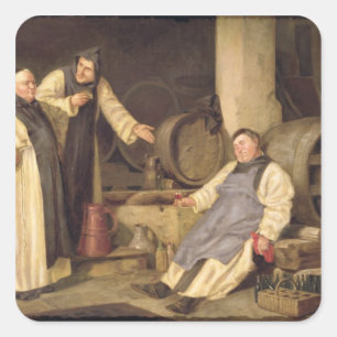 One Glass Too Many Square Sticker