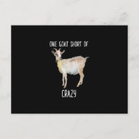 One Goat Short Of Crazy Funny Goat