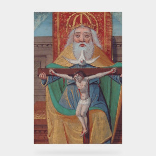 One God Holy Trinity in Glory Acrylic Sign