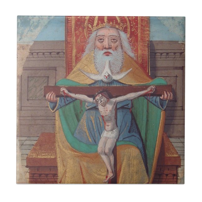 One God Holy Trinity in Glory Tile (Front)