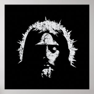 One God   Jesus' Face Poster