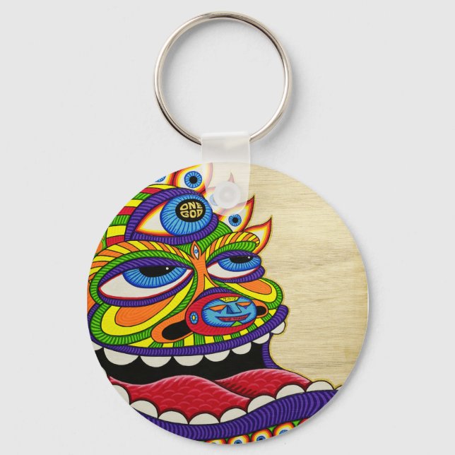 One God Key Ring (Front)