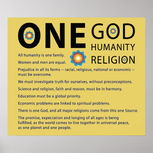 One God Poster (Front)