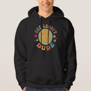 One Groovy Dude 1st Birthday Boy Groovy Theme Firs Hoodie