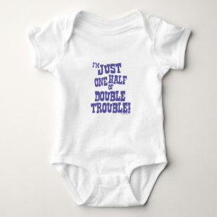 One Half of Double Trouble Baby Bodysuit