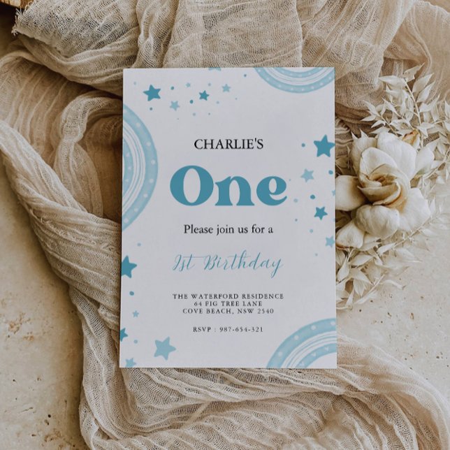 One Happy Birthday Onederful Invitation (One Happy Birthday Onederful Invitation)