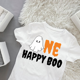 One Happy Boo Boy 1st Birthday Party  Baby T-Shirt