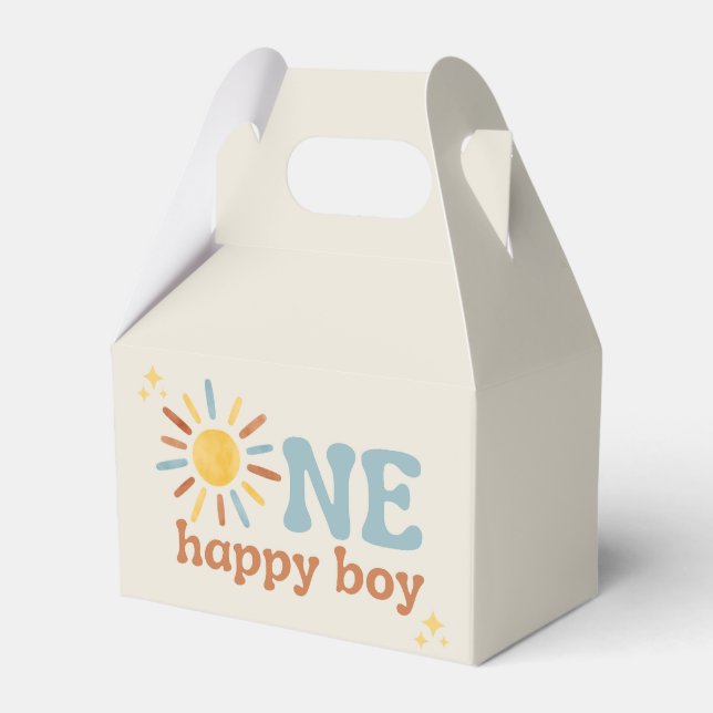 One Happy Boy, 1st Trip Around The Sun Favour Box (Front Side)