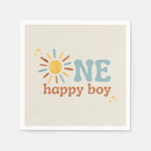 One Happy Boy, 1st Trip Around The Sun Napkin