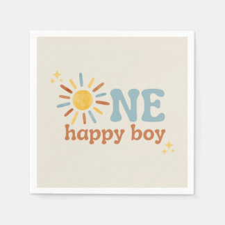 One Happy Boy, 1st Trip Around The Sun Napkin
