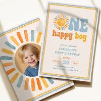 One Happy Boy Sunshine 1st Birthday