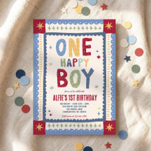 One Happy Boy Whimsical Boy First Birthday Party