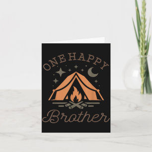 One happy brother camper 1st birthday camping card