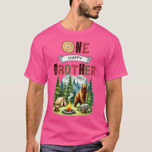 One Happy Brother Camper First Birthday Camping Be T-Shirt