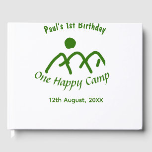One happy camp green mountain sun 1st birthday guest book