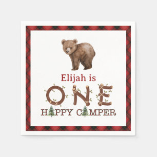 One Happy Camper 1st Birthday Personalised Party N Napkin