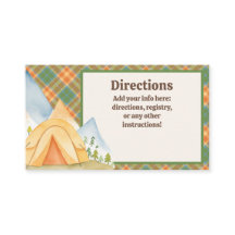 One Happy Camper Birthday Enclosure Card