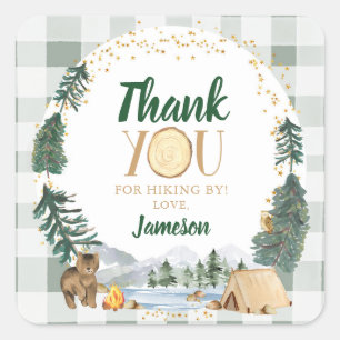 One Happy Camper Birthday Party Stickers