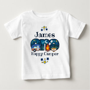One Happy Camper Birthday shirt Camping Birthday