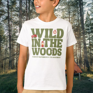 One Happy Camper Boys Birthday  T-Shirt