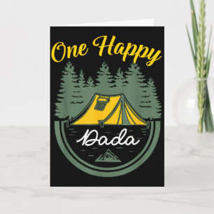One Happy Camper Dada Birthday Camping Family Matc Card