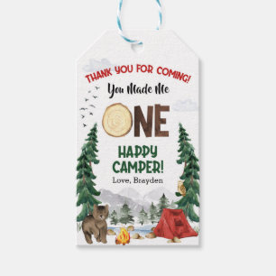 One Happy Camper Favour Tag