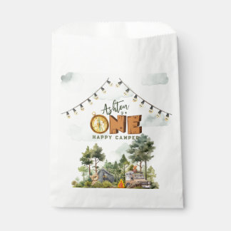 One Happy Camper First Birthday Favour Bags