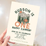 One Happy Camper First Birthday Party Invitations<br><div class="desc">One Happy Camper First Birthday Party Invitations</div>