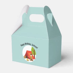 One Happy Camper First Birthday Tent Outdoor Party Favour Box
