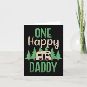 One Happy Camper Happy Daddy First Birthday Party Card